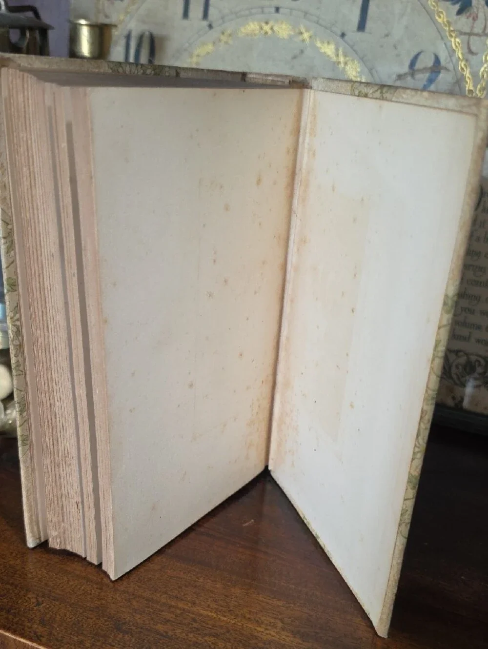 Decorative Beige Hardback Book - Vintage Style